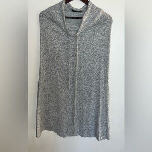 GIBSON Women’s Heather Gray Cowl Neck Poncho Size XS